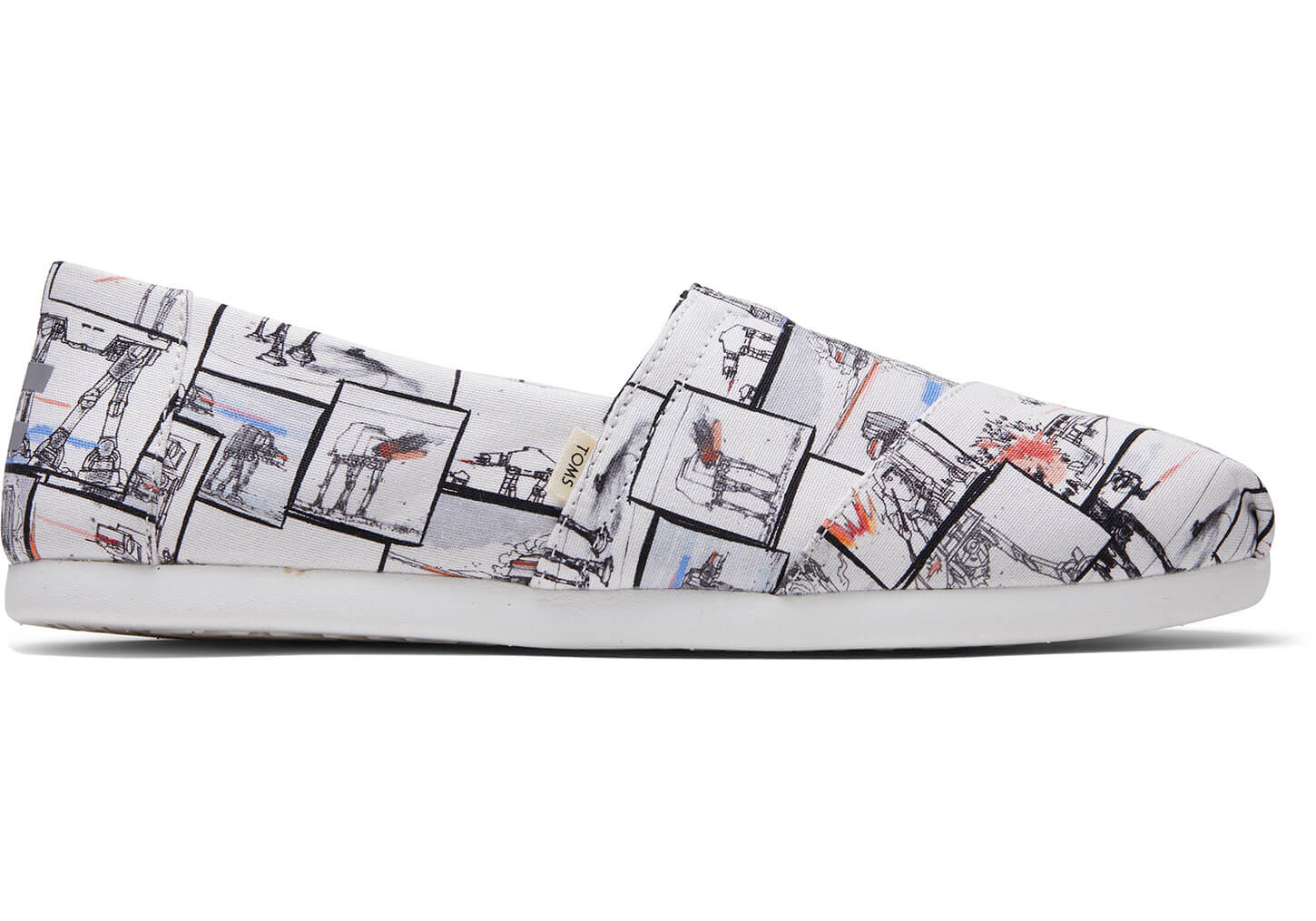 Star Wars X TOMS AT-AT™ Print Classics - Mens Alpargata Espadrilles - White - NZ - 648270OXT